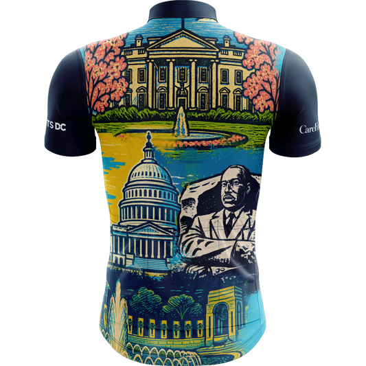 DCBR Men's Full Zip 3-Pocket Jersey - Vintage Postcard