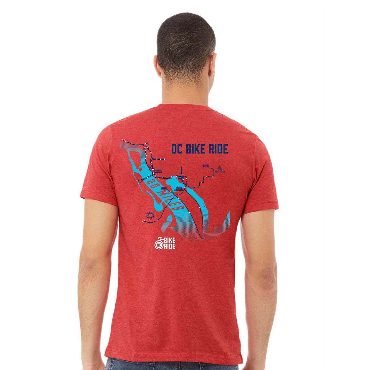DCBR Adult Fashion Tee -Red Heather- 2024 Course