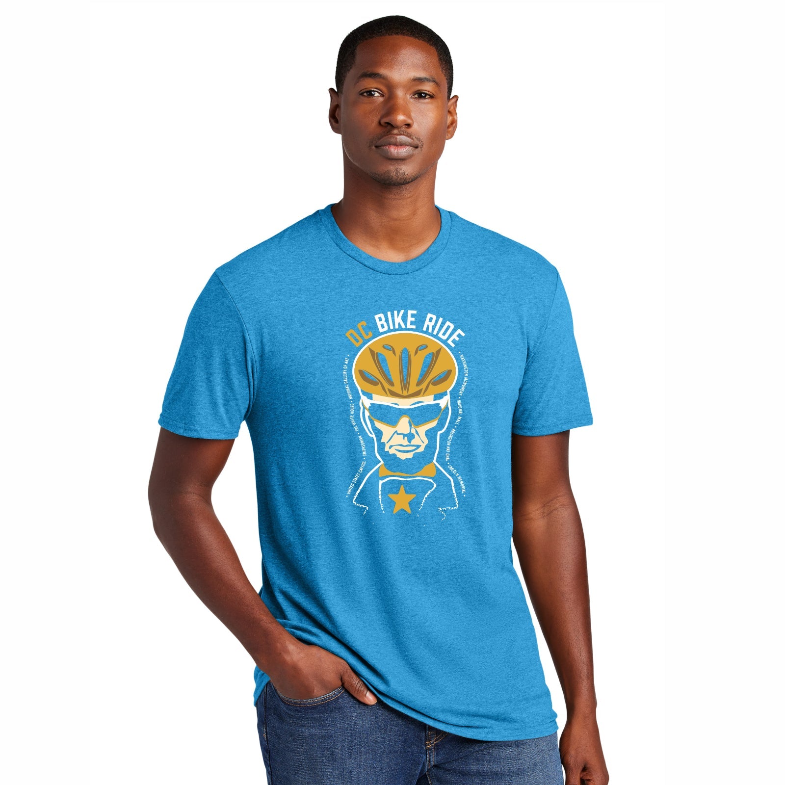 DCBR Adult Fashion Tee -Heather Turquoise- Abe