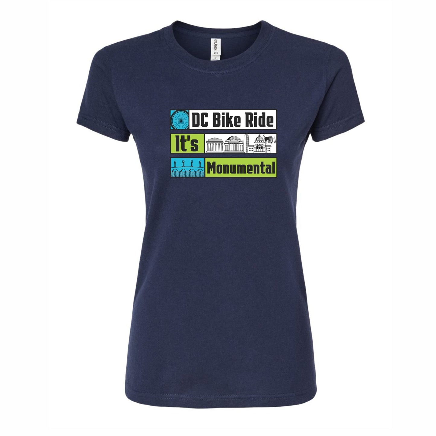 DCBR Women's Fashion Tee -Navy- Monumental