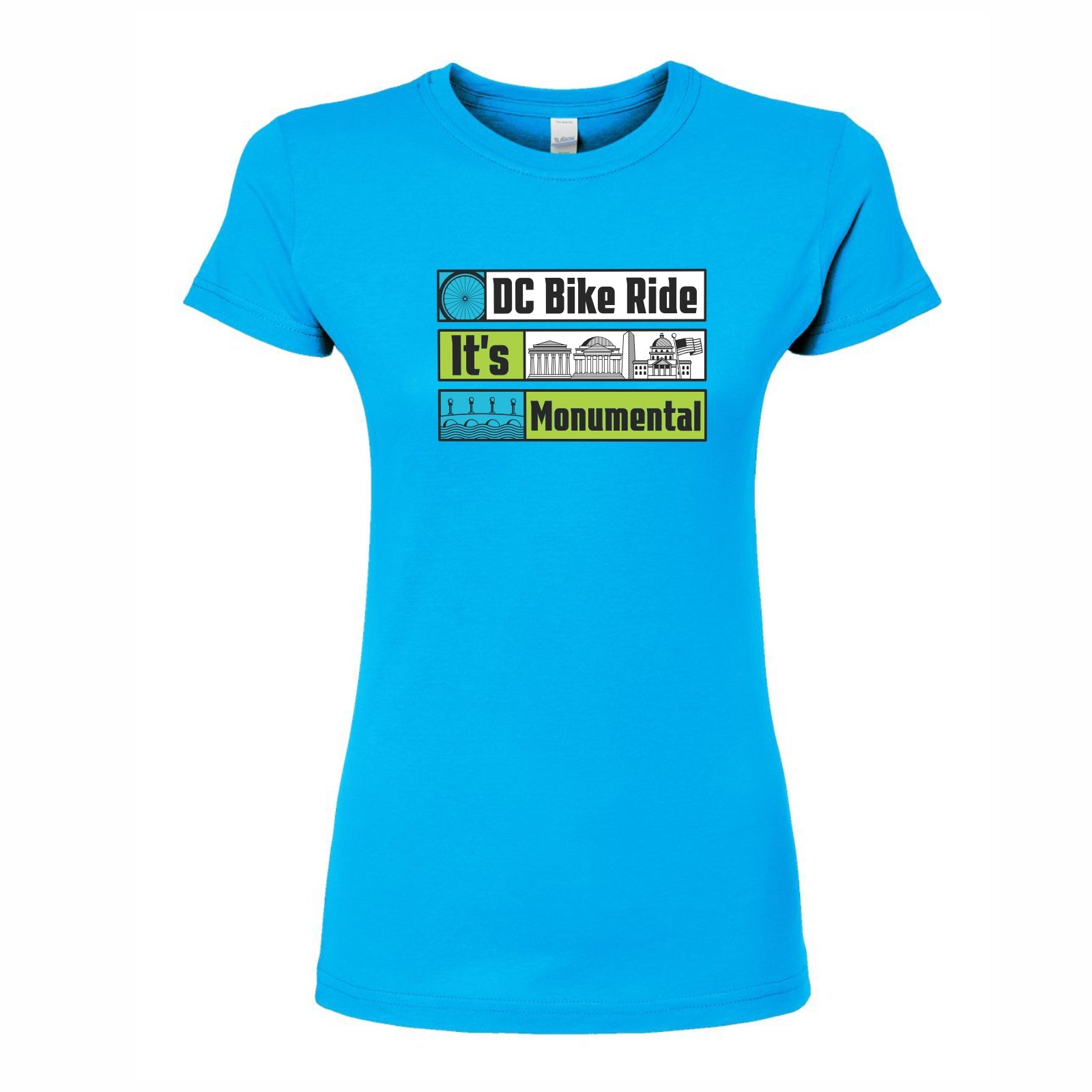 DCBR Women's Fashion Tee -Turquoise- Monumental