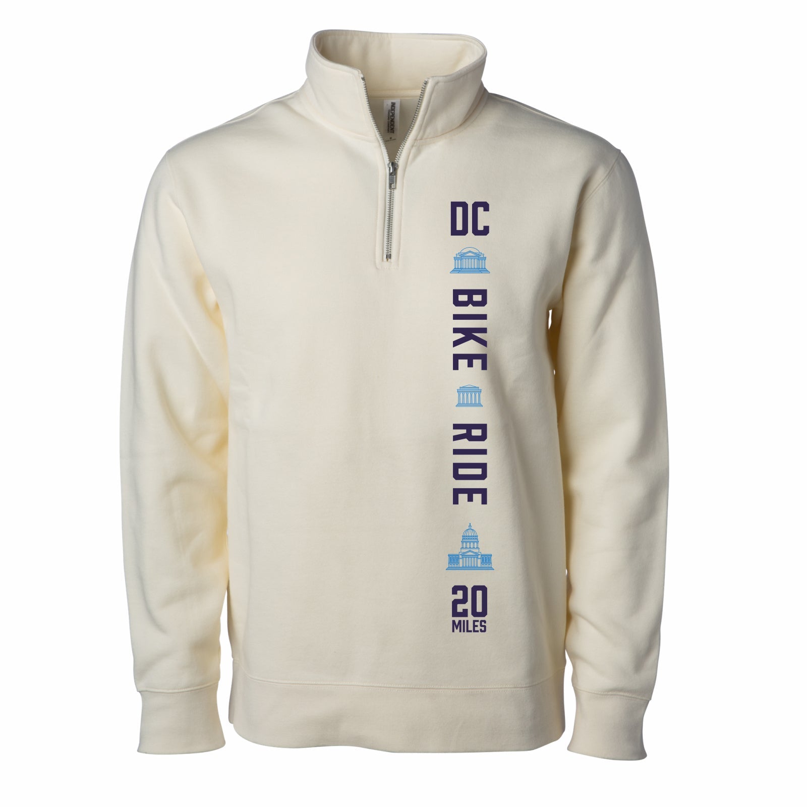 DCBR Adult Fleece 1/4 Zip -Bone- LCP