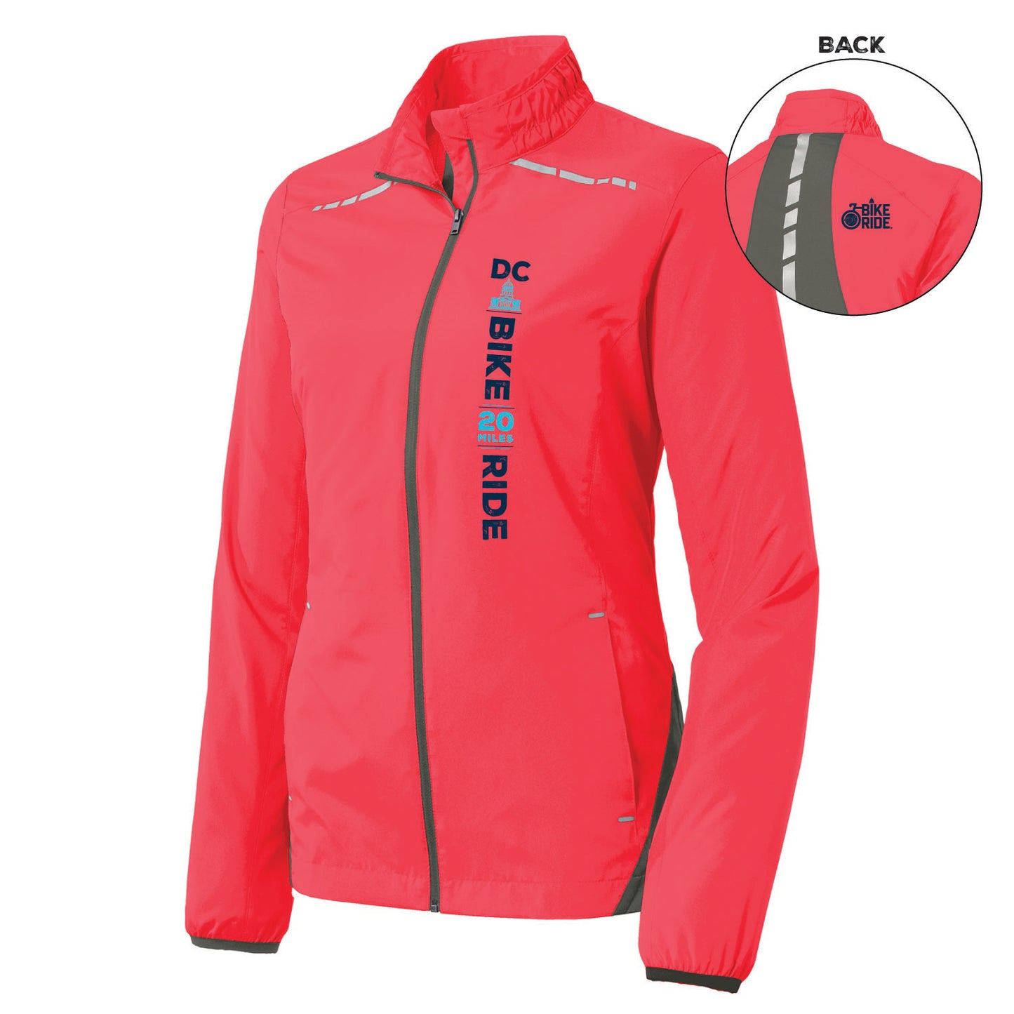 DCBR Women's Tech Jacket -Hot Coral- LCP
