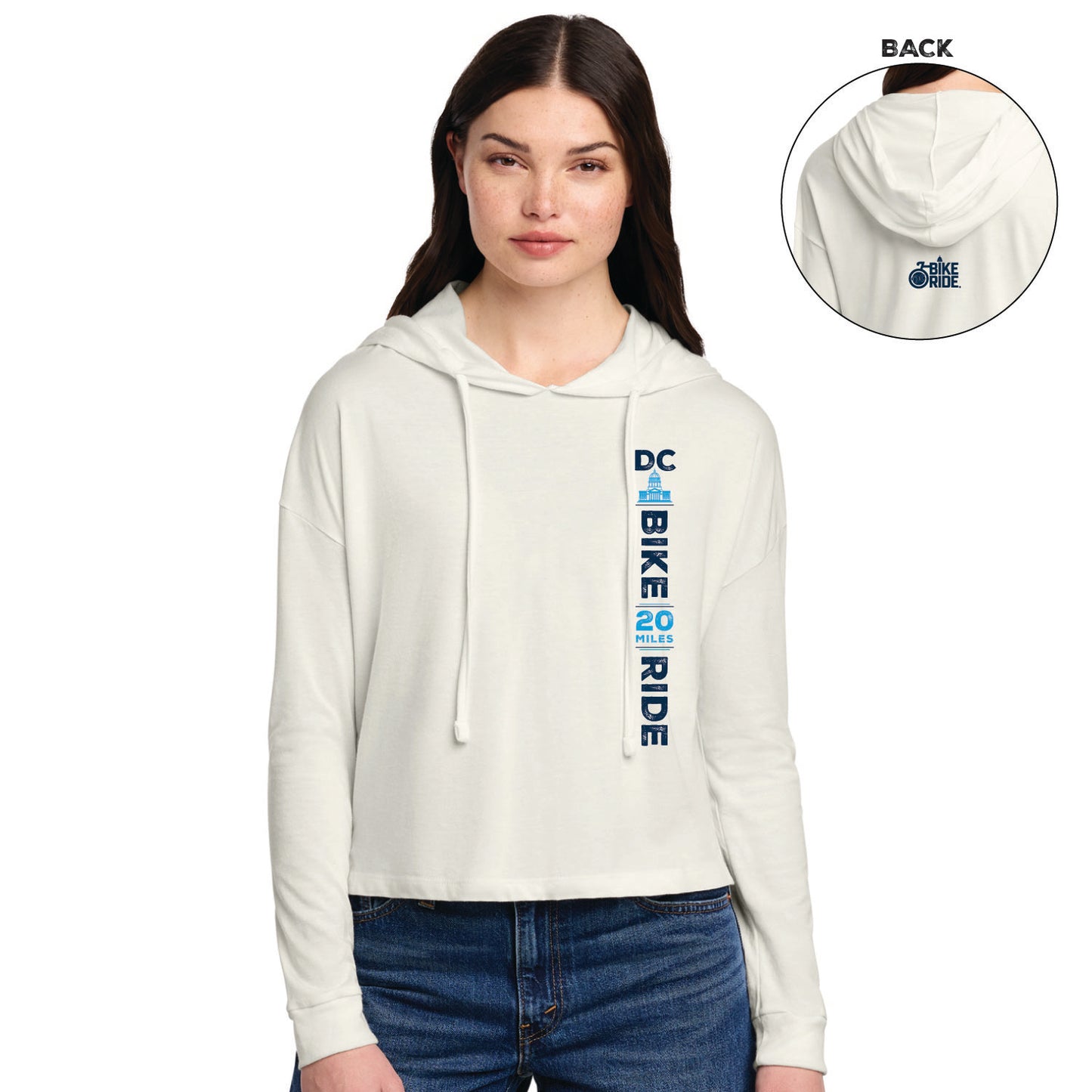 DCBR Women's LS Hooded Tee -Natural- LCP