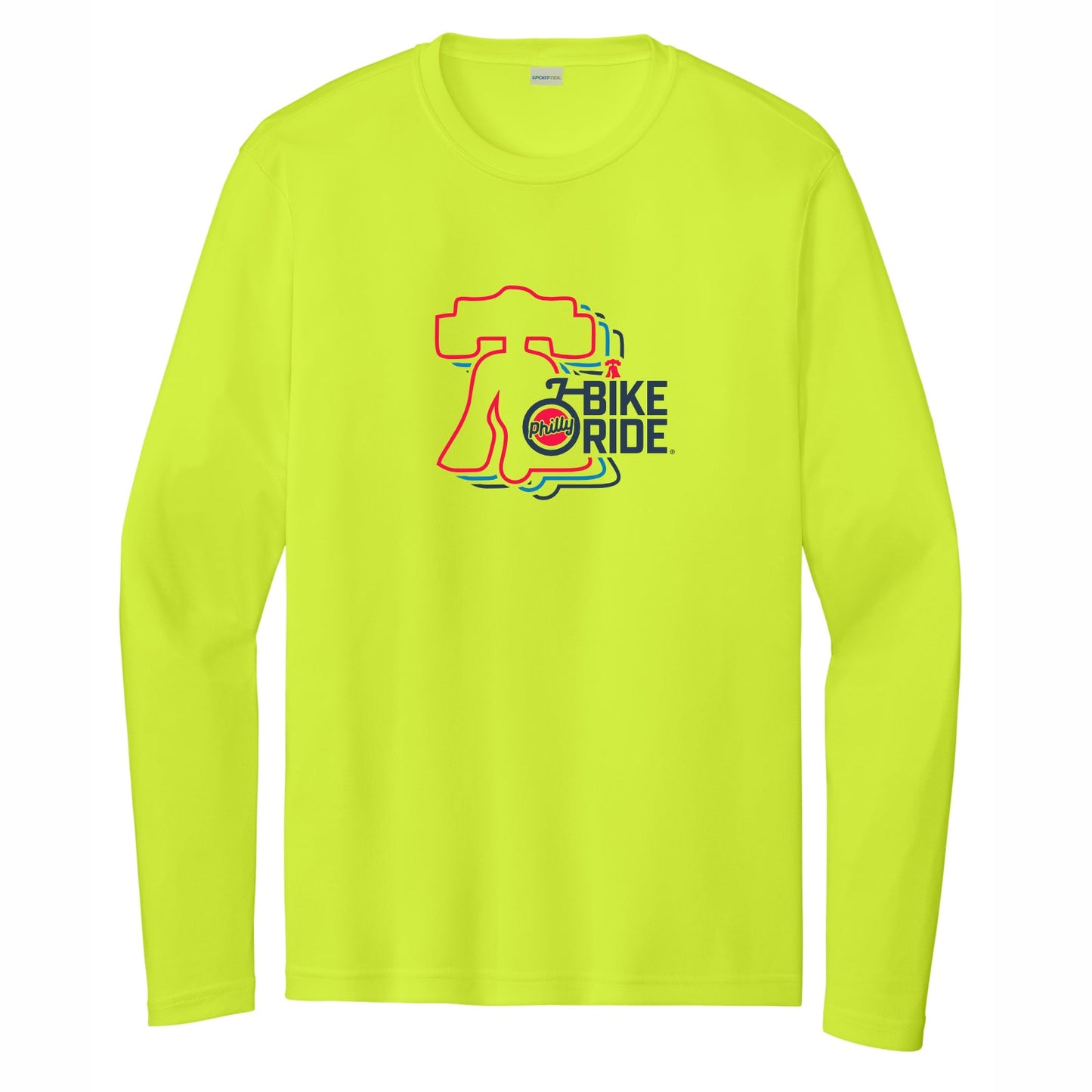 PBR Men's LS Tech Tee -Neon Yellow- Course