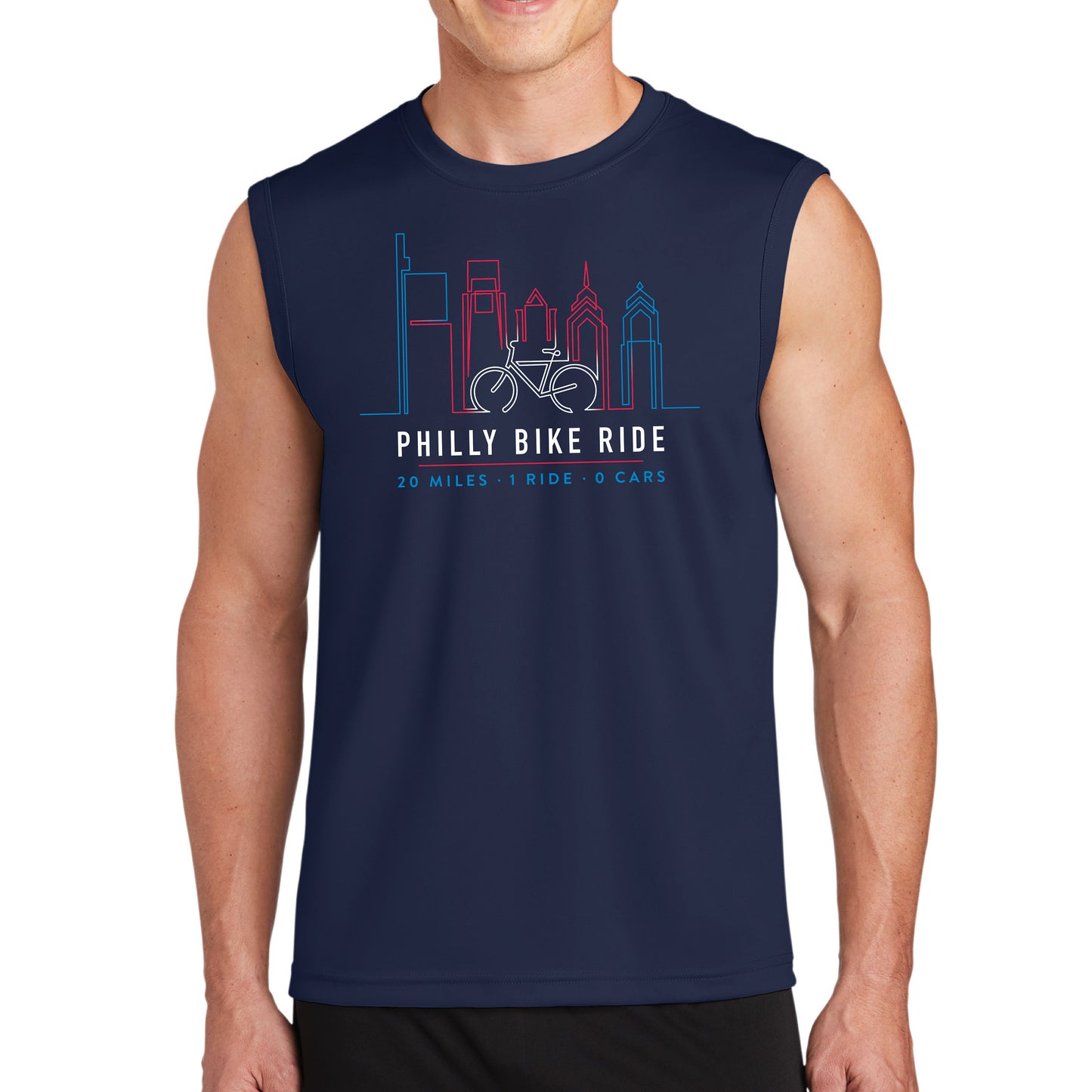 PBR Men's Muscle Tech Tank -Navy- Course