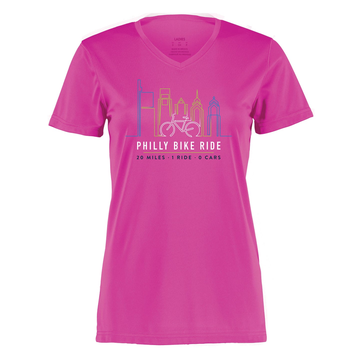 PBR Women's Tech V-Neck Tee -Power Pink- Course