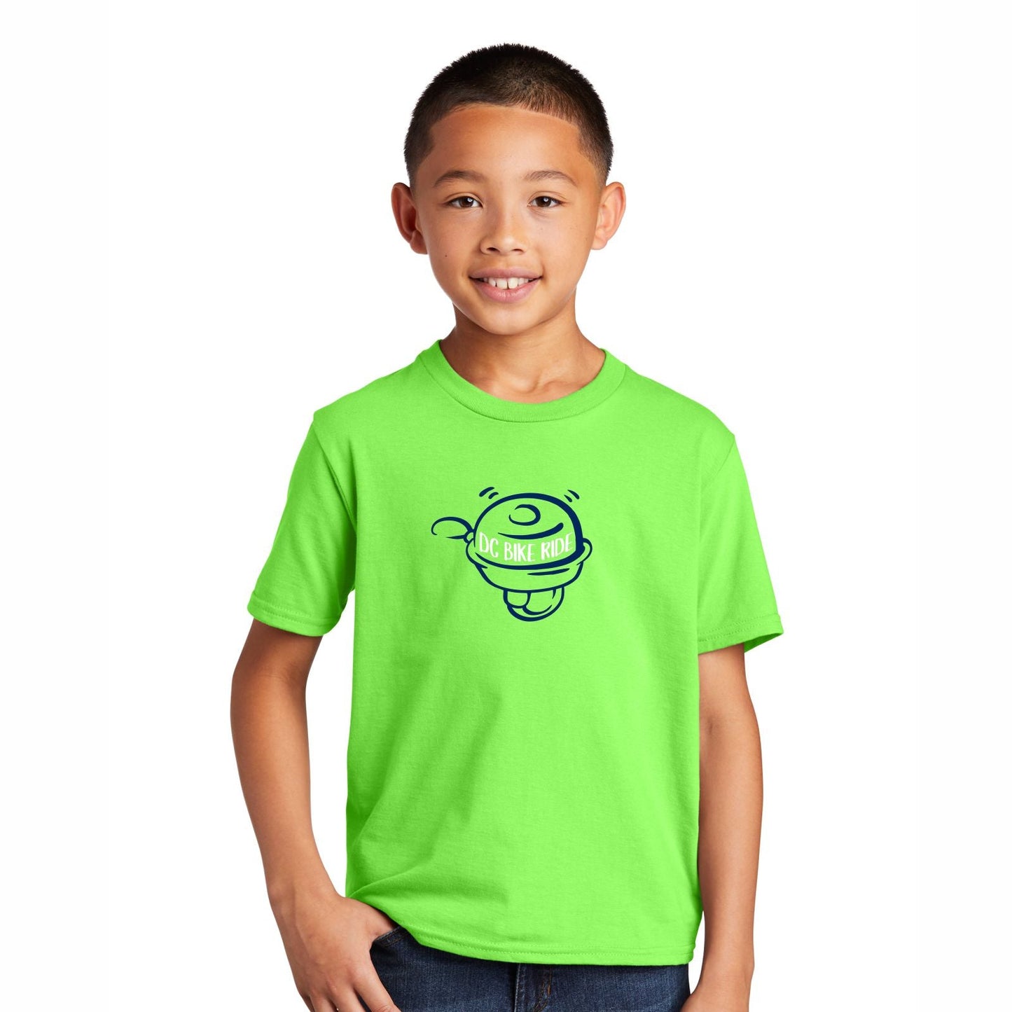Youth SS Fashion Tee - Flash Green - 'Bell' Design