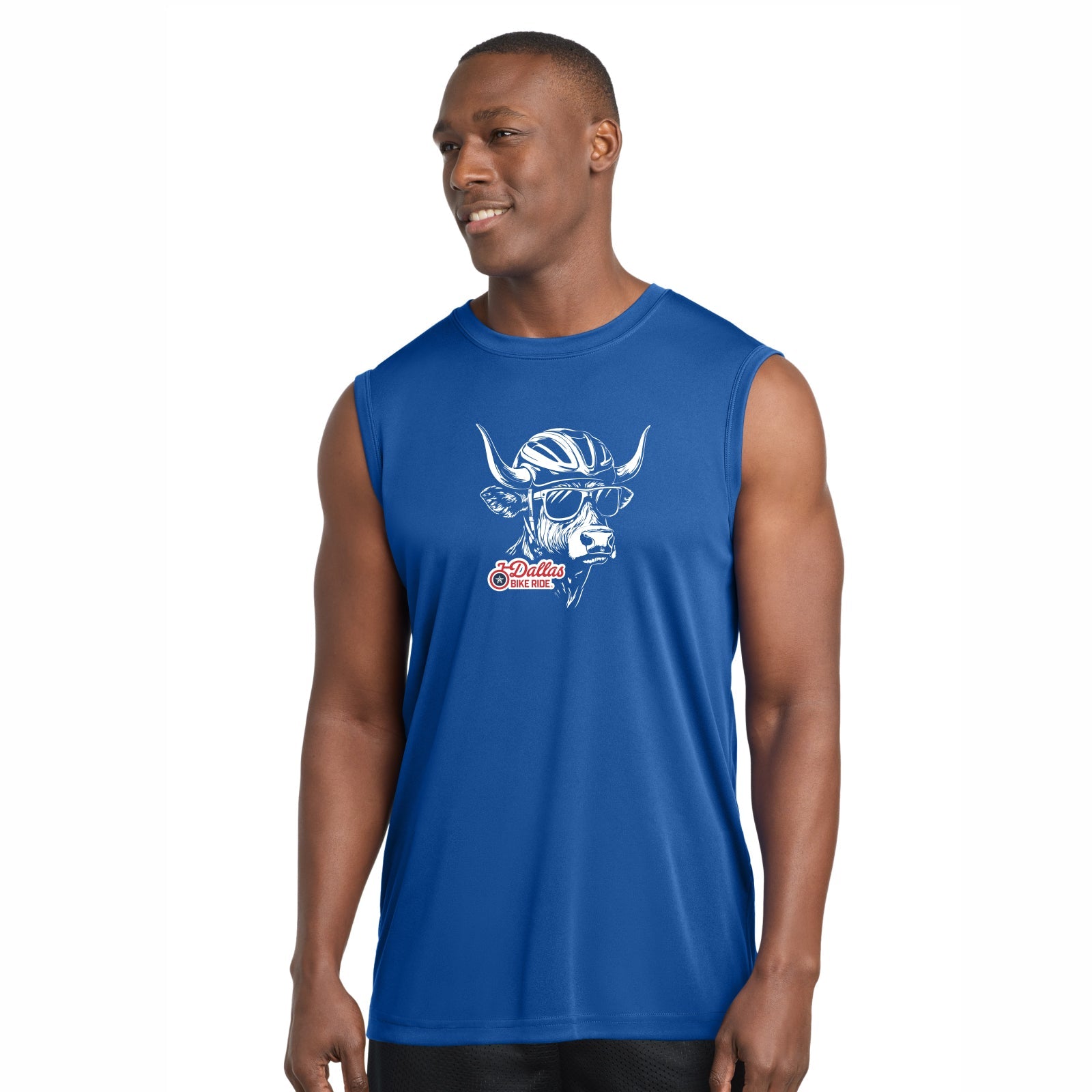 DBR Adult Sleeveless Tech Tank - Royal Blue - 2026 Bull