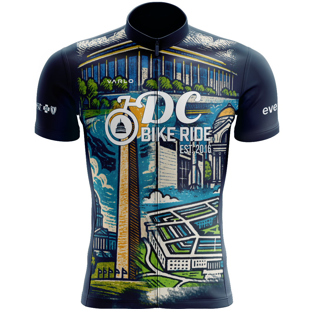 DCBR Men's Full Zip 3-Pocket Jersey - Vintage Postcard