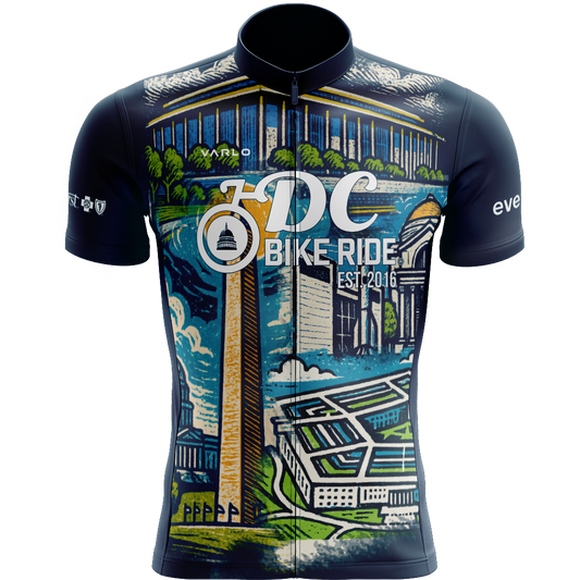 DCBR Men's Full Zip 3-Pocket Jersey - Vintage Postcard