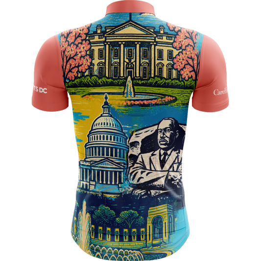 DCBR Women's Full Zip 3-Pocket Notch Jersey - Vintage Postcard