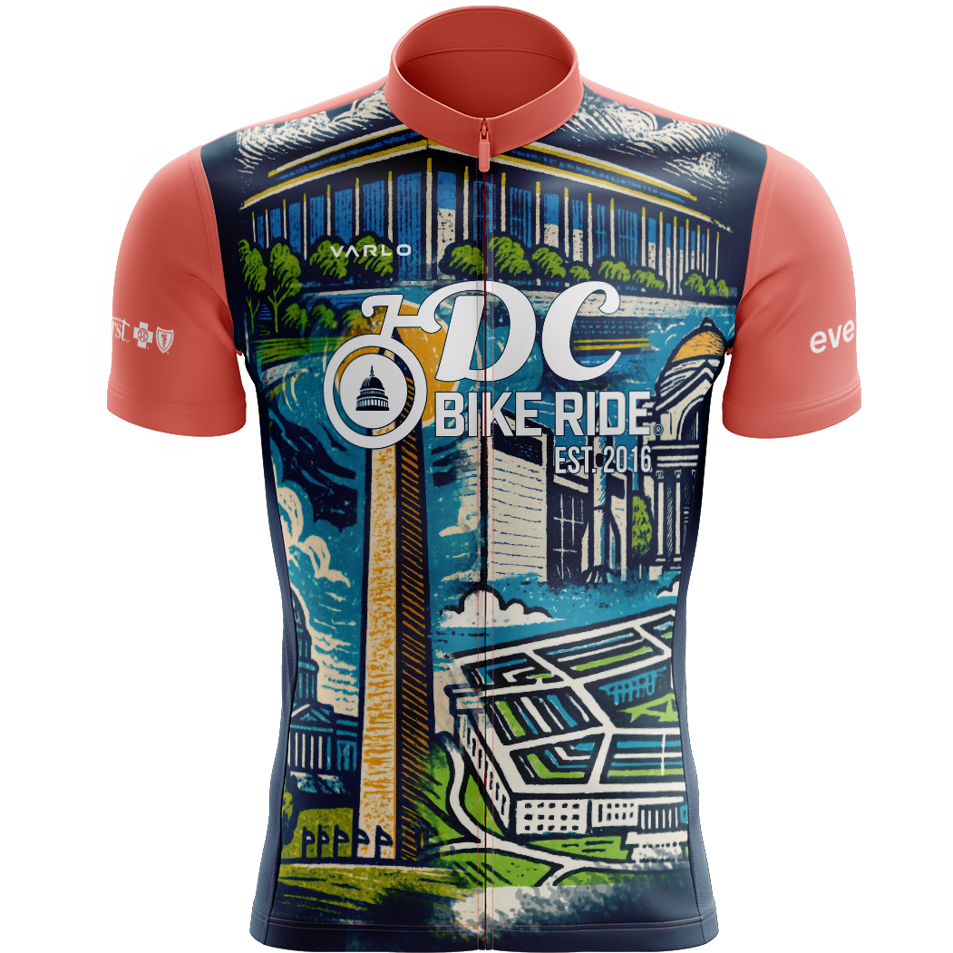 DCBR Women's Full Zip 3-Pocket Notch Jersey - Vintage Postcard