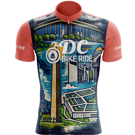 DCBR Women's Full Zip 3-Pocket Notch Jersey - Vintage Postcard