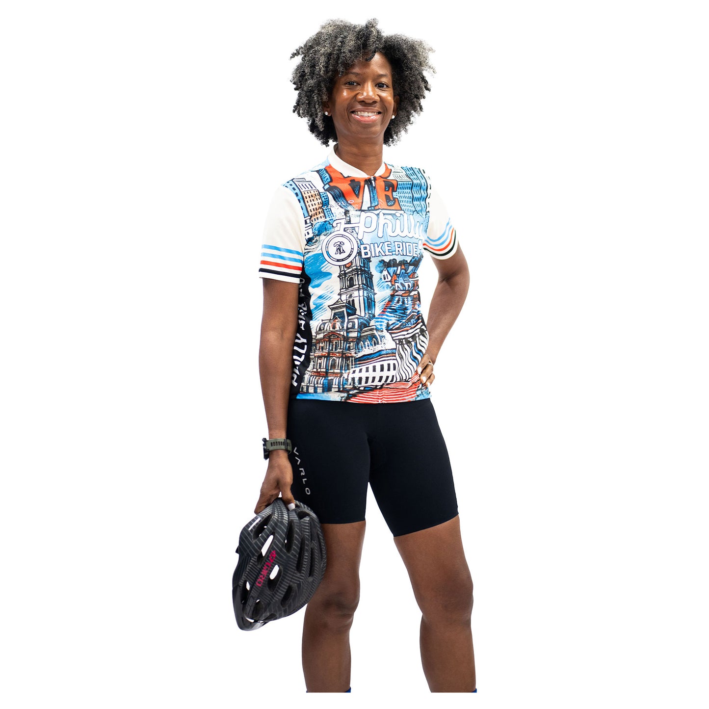 PBR Women's Full Zip Cycle Jersey -Cream- Postcard