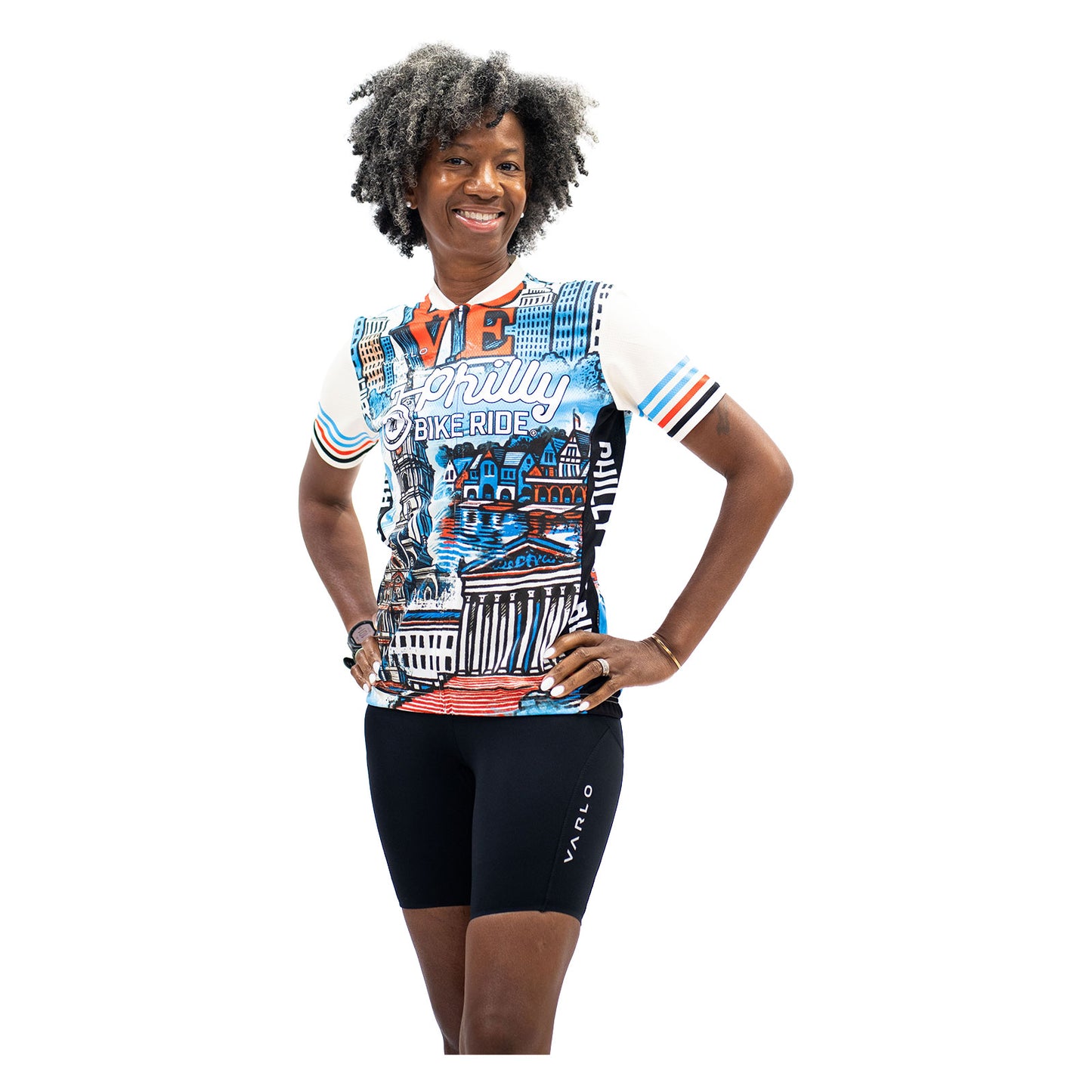 PBR Women's Full Zip Cycle Jersey -Cream- Postcard