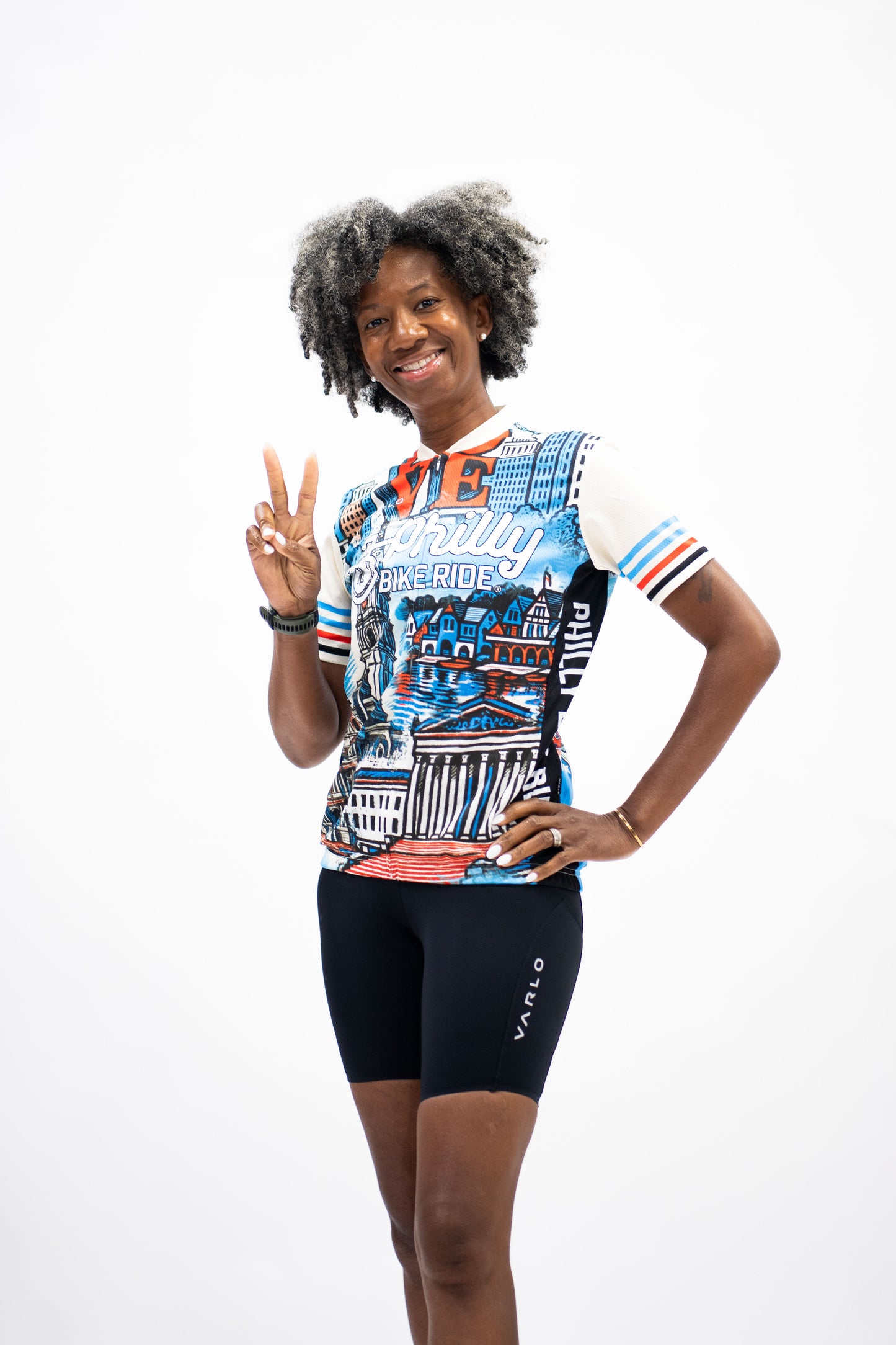 PBR Women's Full Zip Cycle Jersey -Cream- Postcard