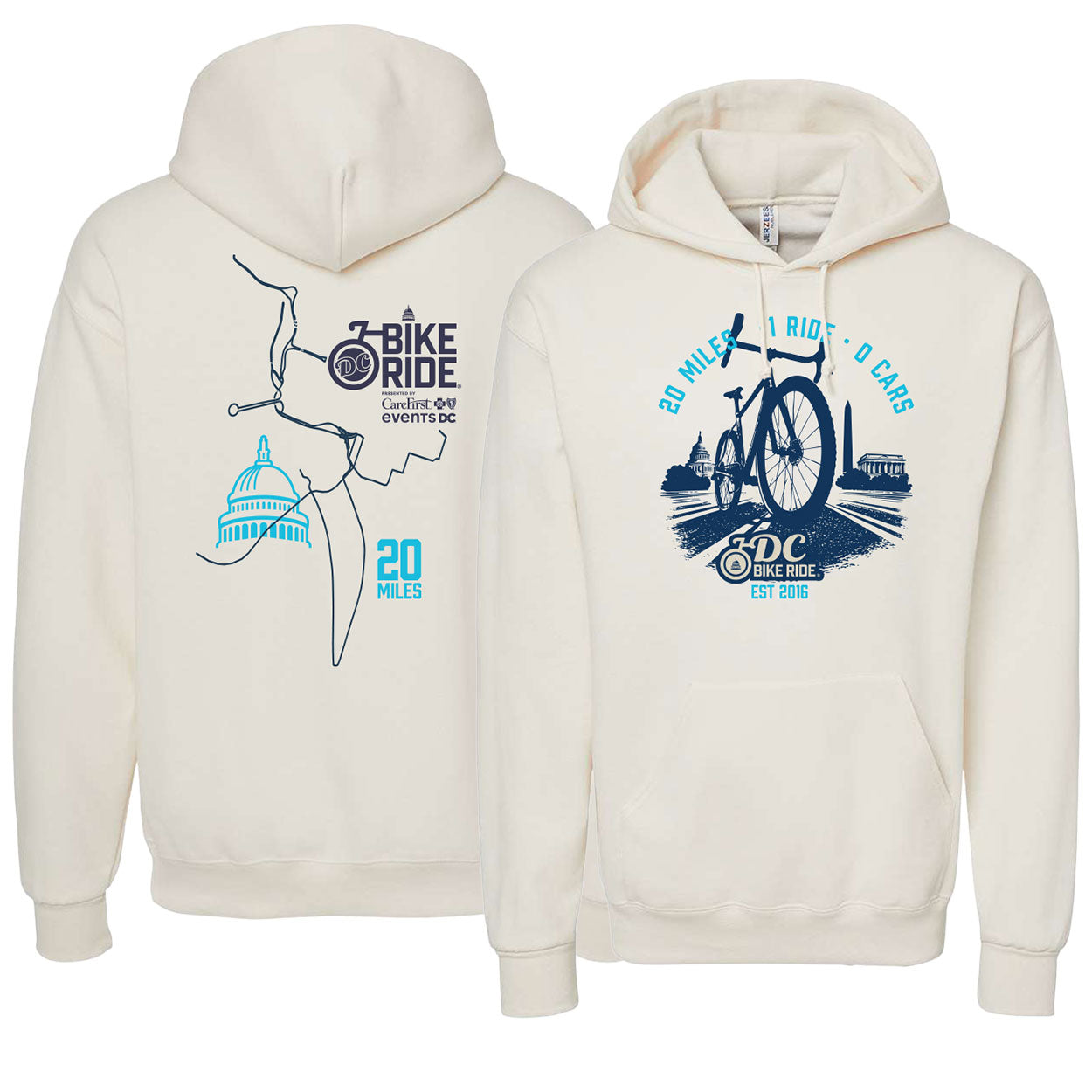 DCBR Unisex Fleece Hoody - Sweat Cream Heather - 2026 Course