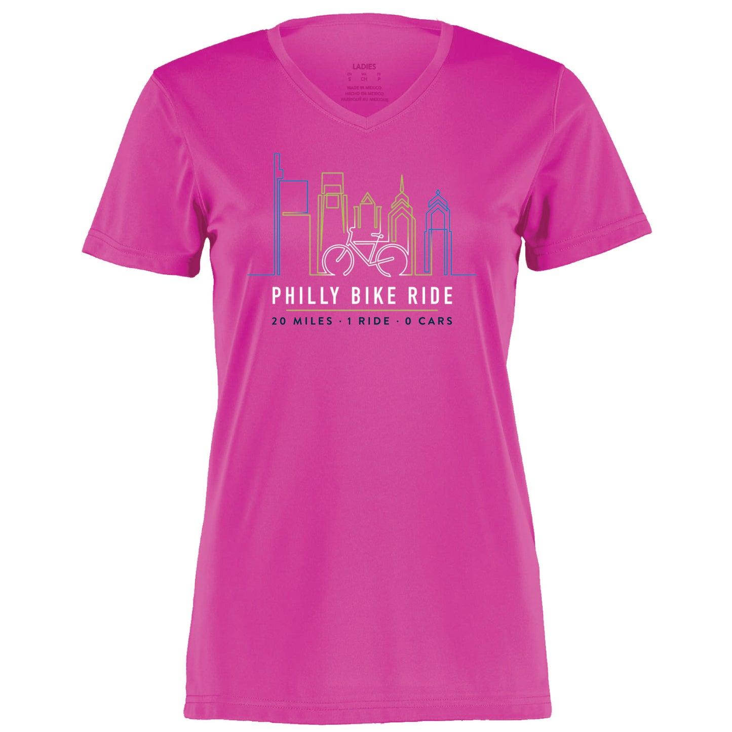 PBR Women's Tech V-Neck Tee -Power Pink- Course