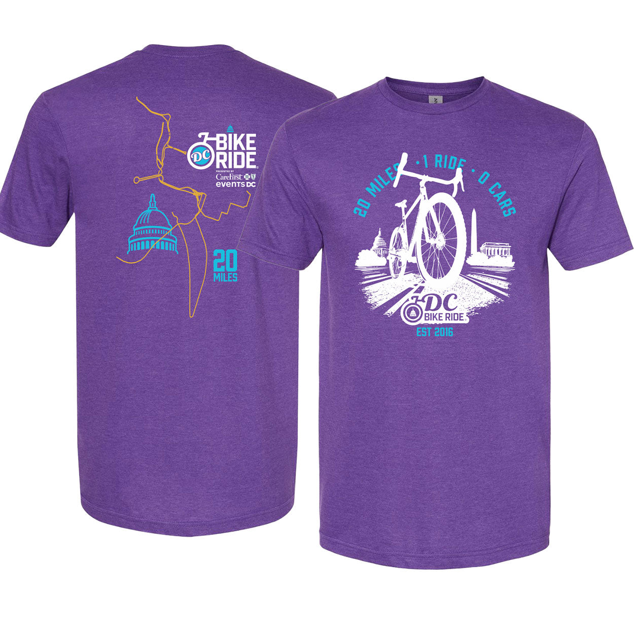 DCBR Unisex Cotton Tee - Purple - 2026 Course