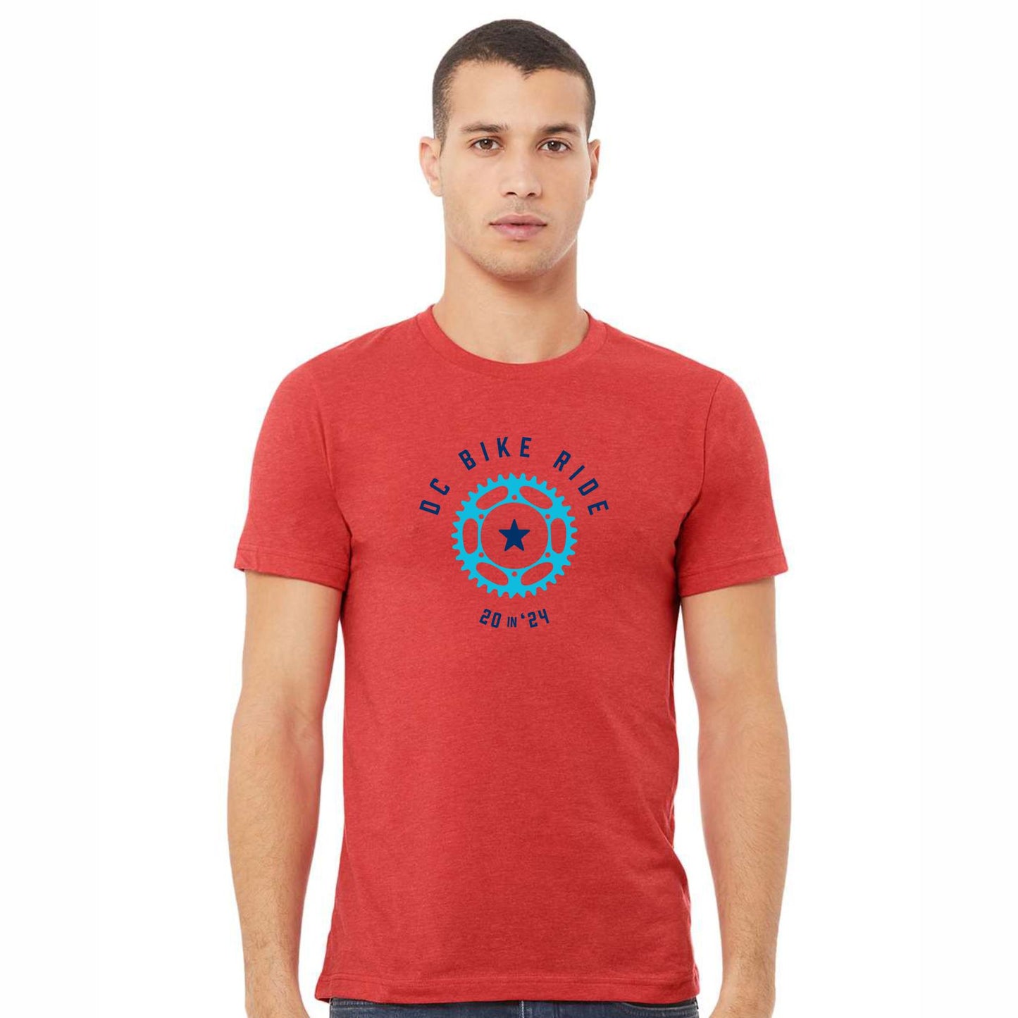 DCBR Adult Fashion Tee -Red Heather- 2024 Course