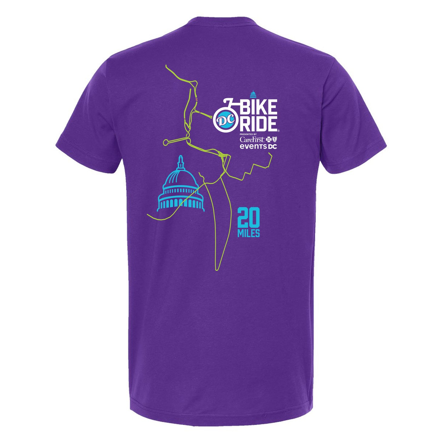 DCBR Adult USA Cotton Tee -Purple- 2025 Course