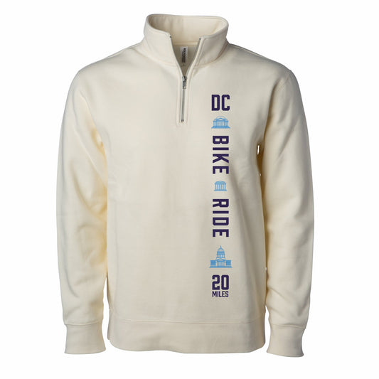 DCBR Adult Fleece 1/4 Zip -Bone- LCP