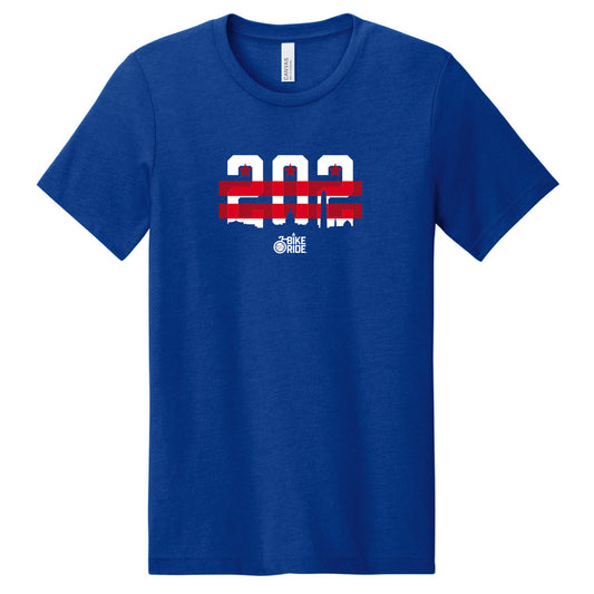 DCBR Adult USA Cotton Tee -Heather Royal- 202