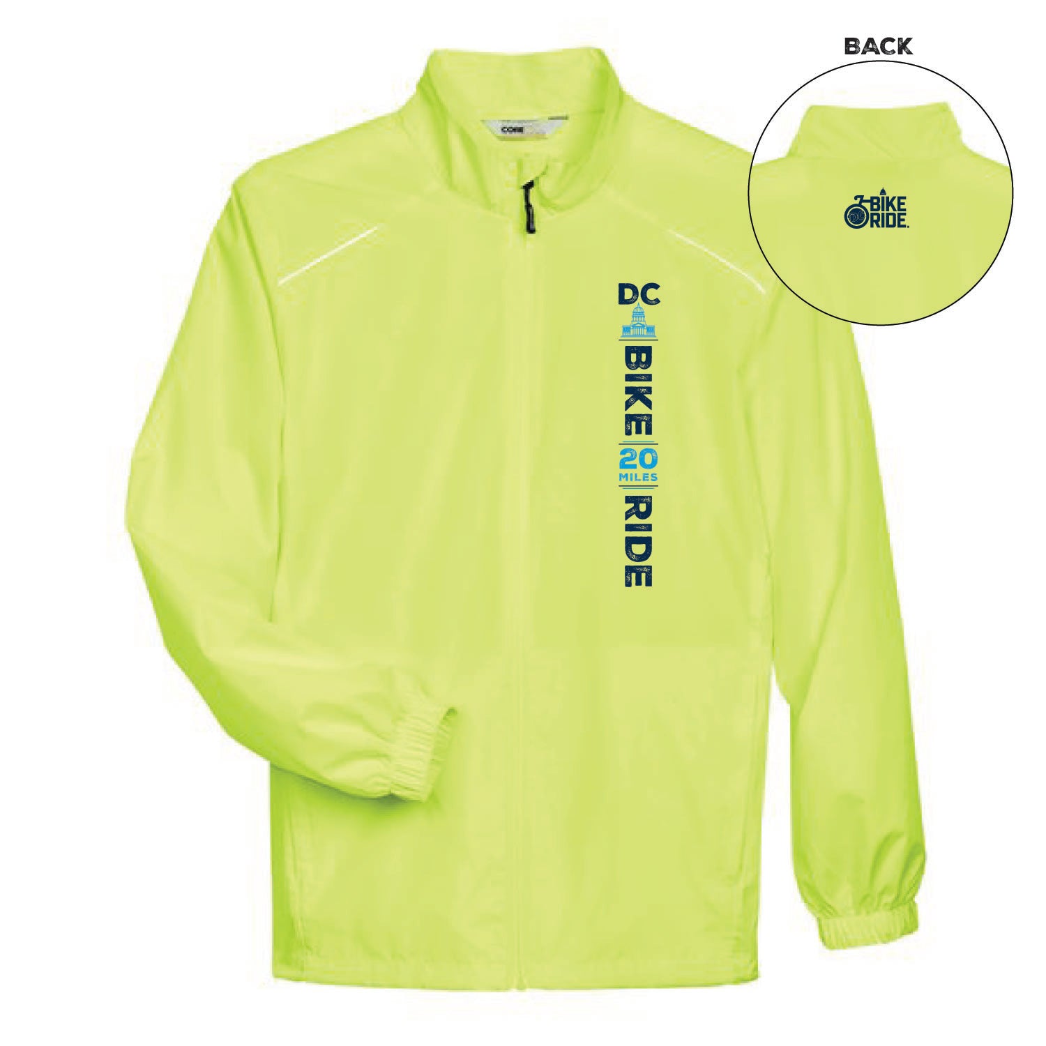 DCBR Men's Tech Jacket -Safety Yellow- LCP