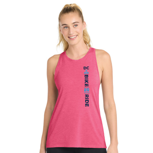 DCBR Women's High-Neck Tank -Raspberry Heather- LCP