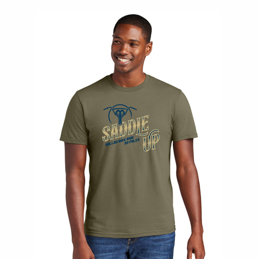 DBR Adult Fashion Tee -Coyote Brown- Saddle Up
