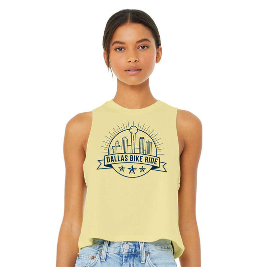 DBR Women's Crop Fashion Tank -Vanilla- Circle