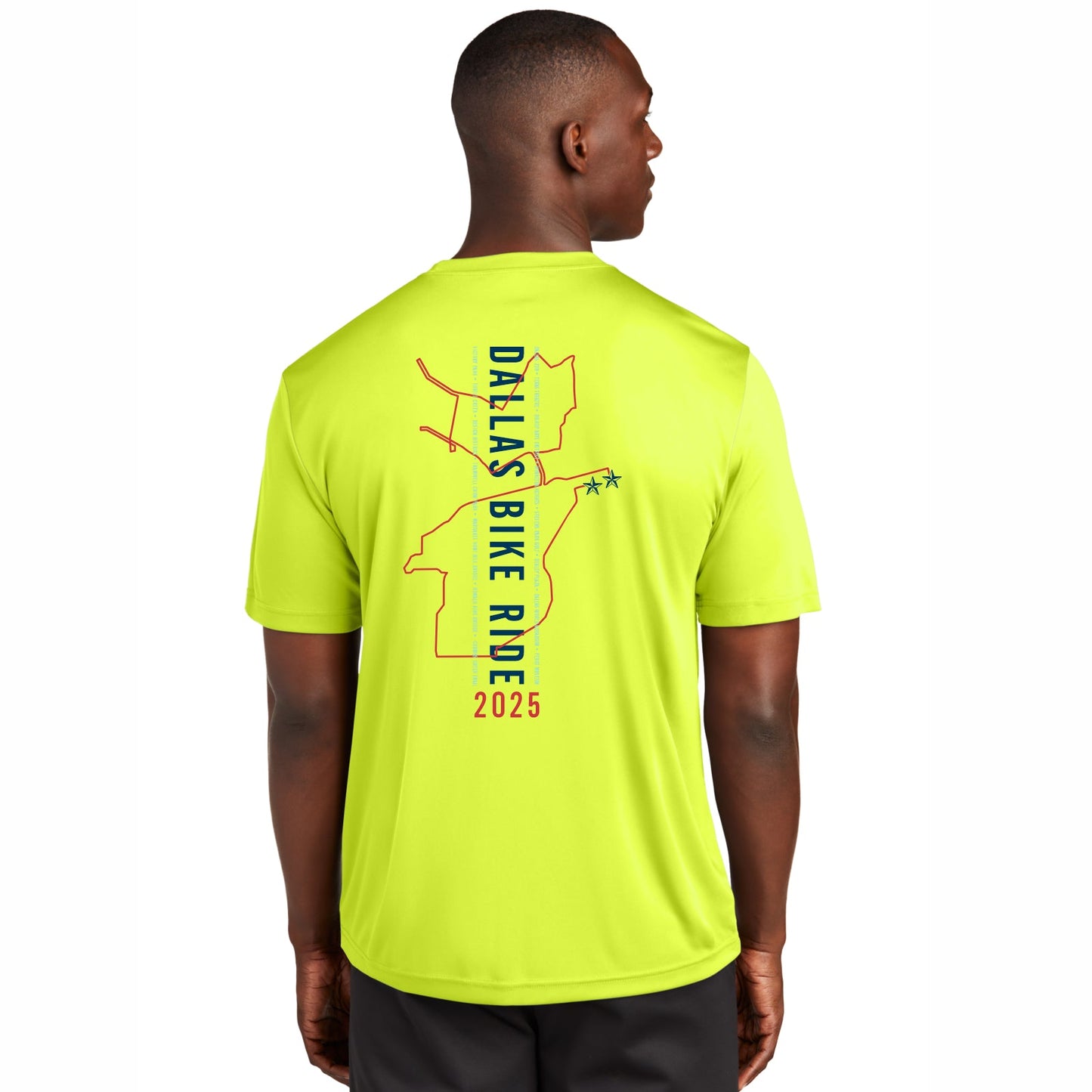 DBR Men's Tech UPF40+ Tee -Hi Viz- 2025 Course