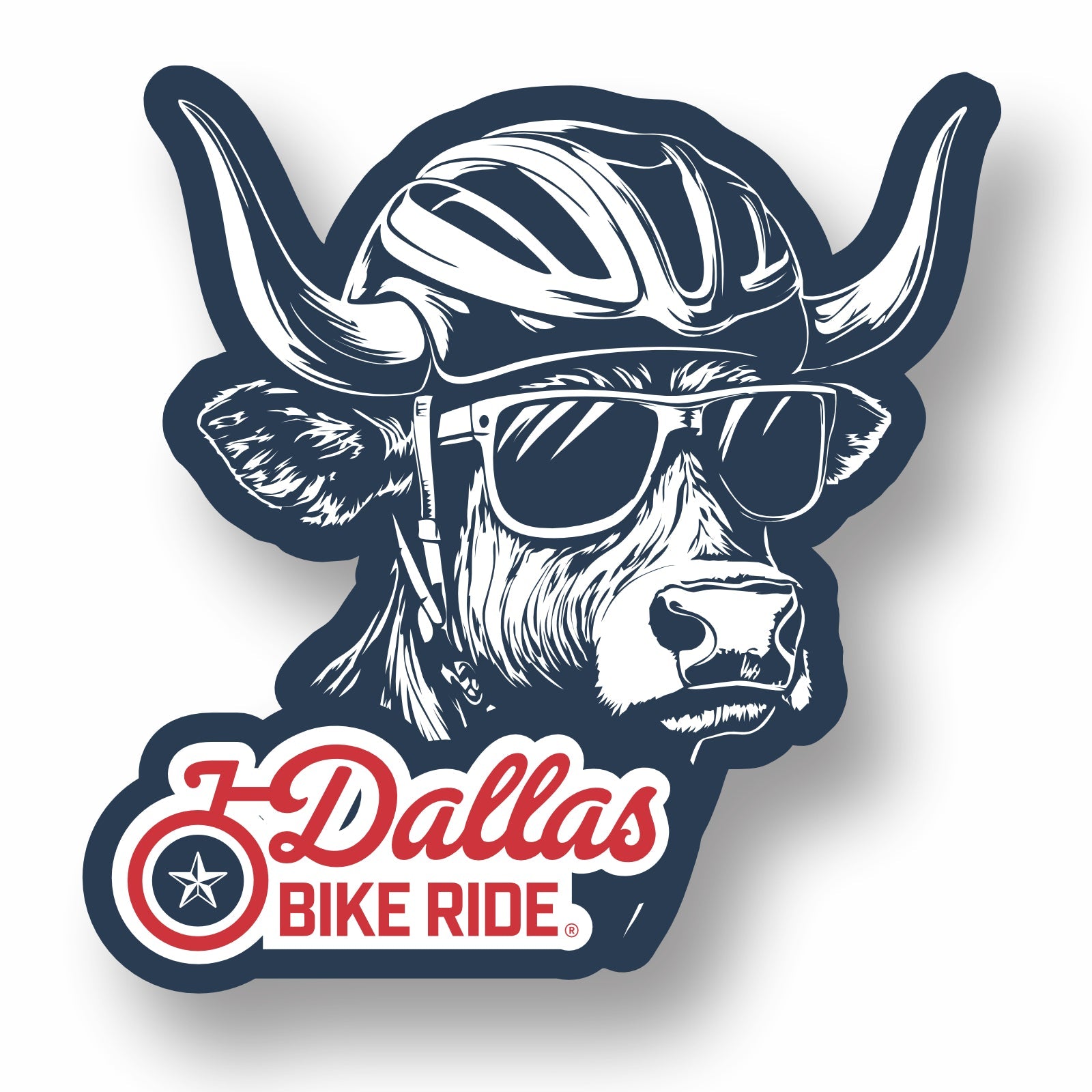 DBR Sticker - Helmet Cow