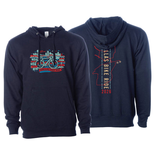 DBR Adult Fleece Hoody -Navy- 2026 Course