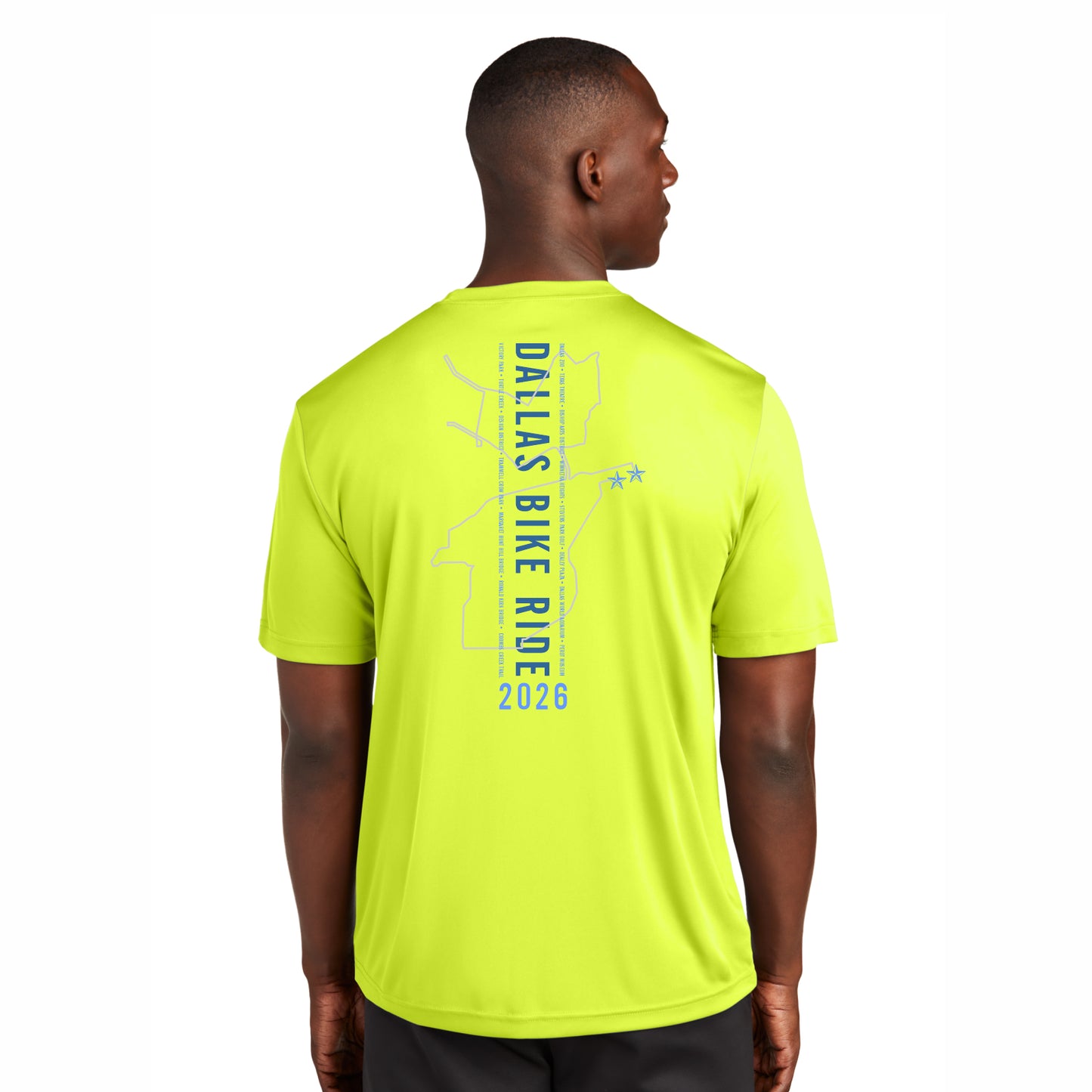 DBR Men's Tech Tee -Neon Yellow- 2026 Course