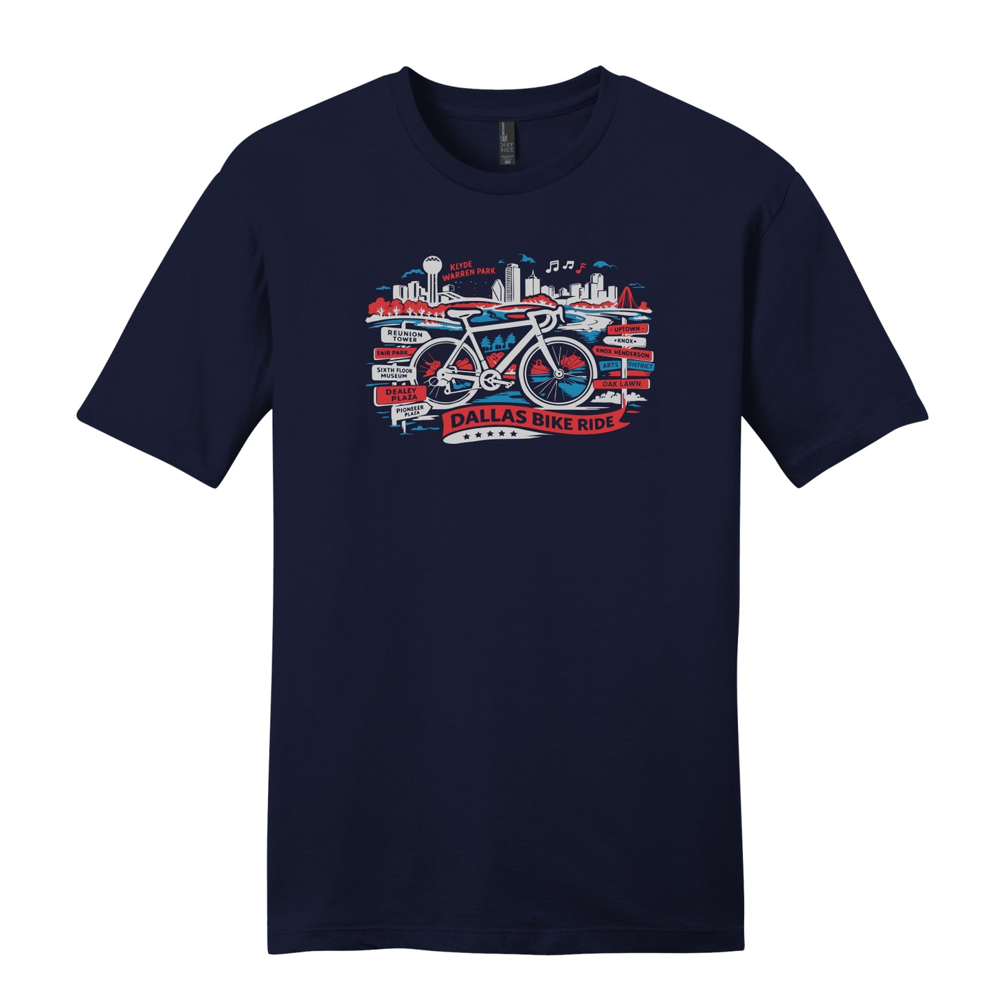 DBR Adult Fashion Tee -Navy- 2026 Course