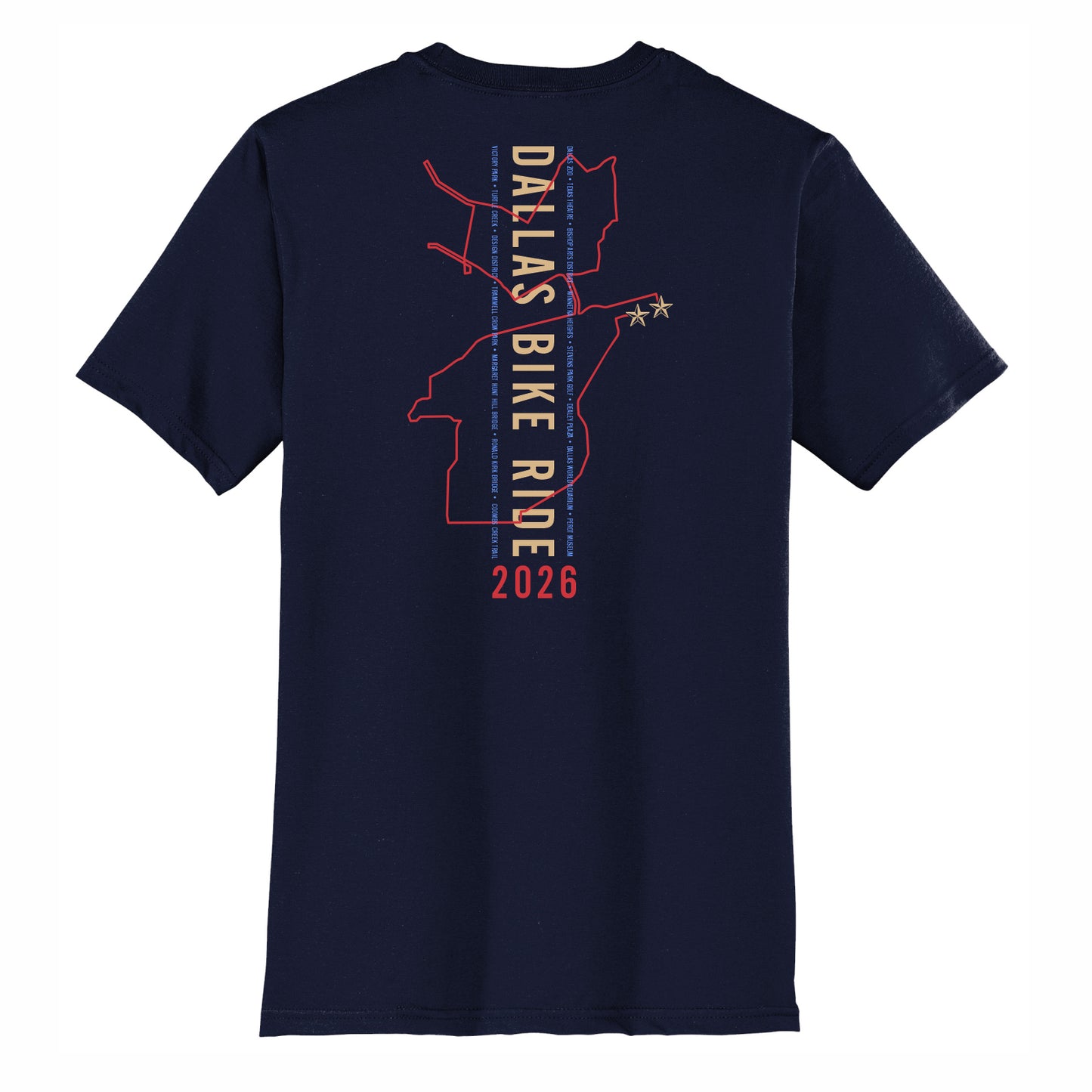 DBR Adult Fashion Tee -Navy- 2026 Course