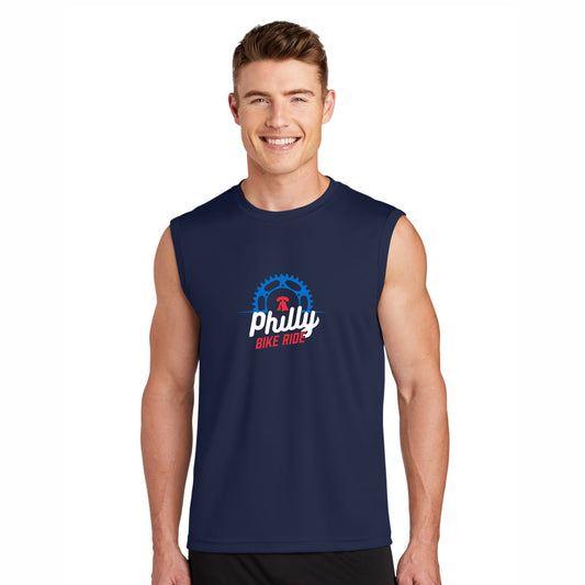 PBR Men's Muscle Tech Tank -Navy- Course
