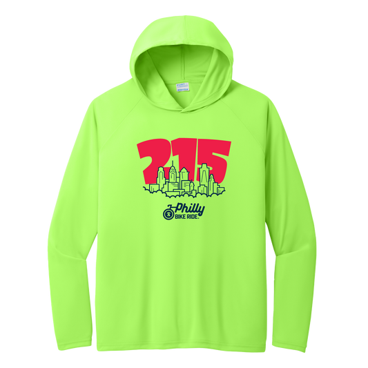 PBR Adult LS Tech UPF Sun Hoody -Neon Green- 215