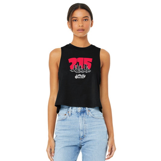 PBR Women's Fashion Crop Tank -Black- 215
