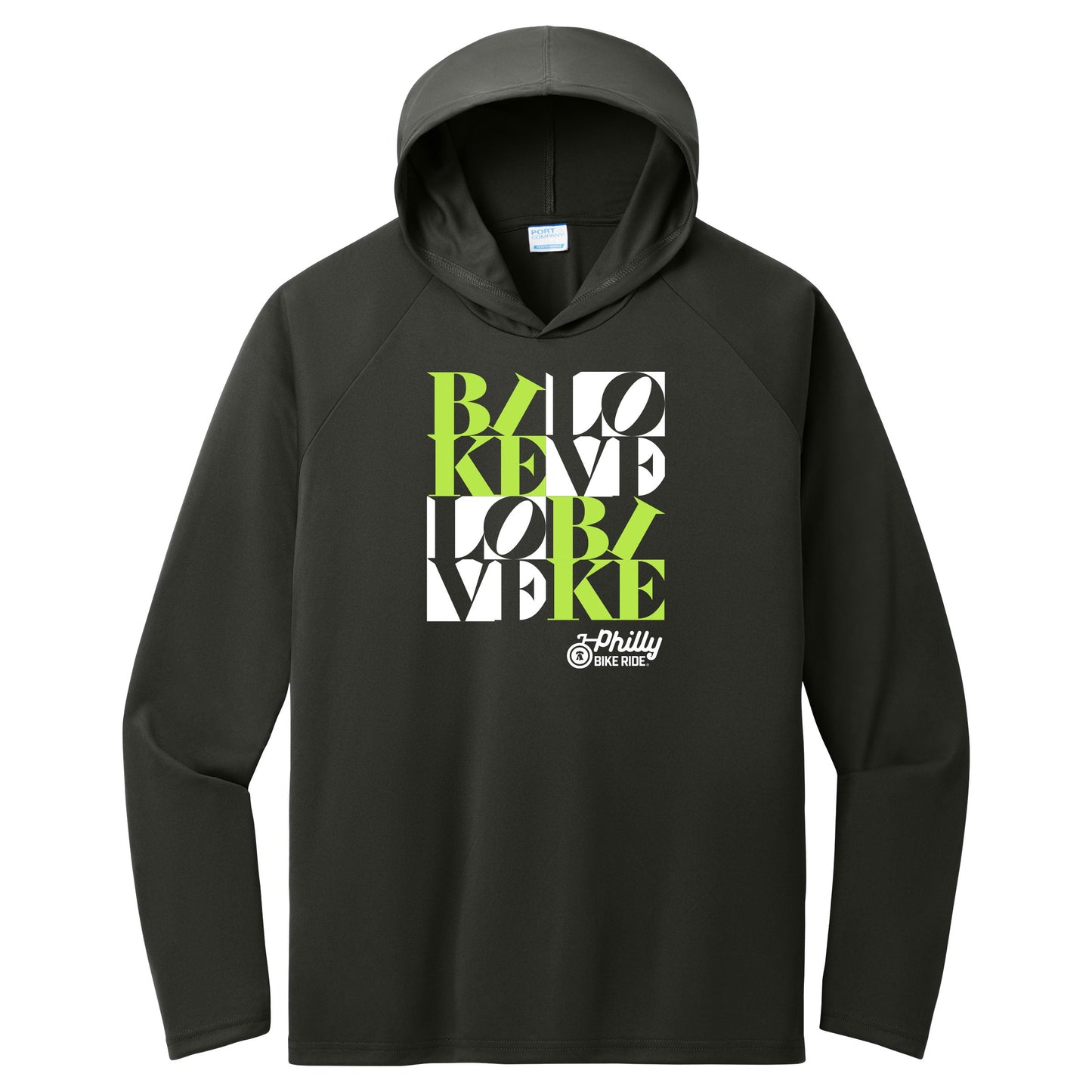 PBR Adult LS Tech UPF Sun Hoody -Black- Love