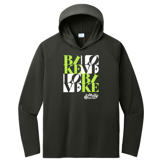 PBR Adult LS Tech UPF Sun Hoody -Black- Love