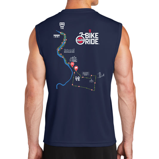 PBR Men's Muscle Tech Tank -Navy- Course