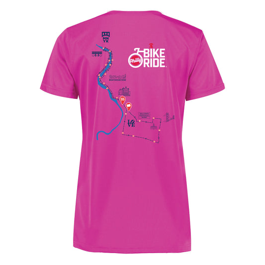 PBR Women's Tech V-Neck Tee -Power Pink- Course