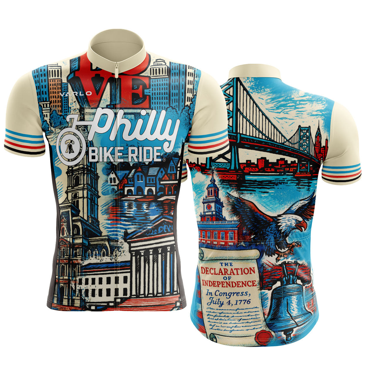 PBR Women's Full Zip Cycle Jersey -Cream- Postcard