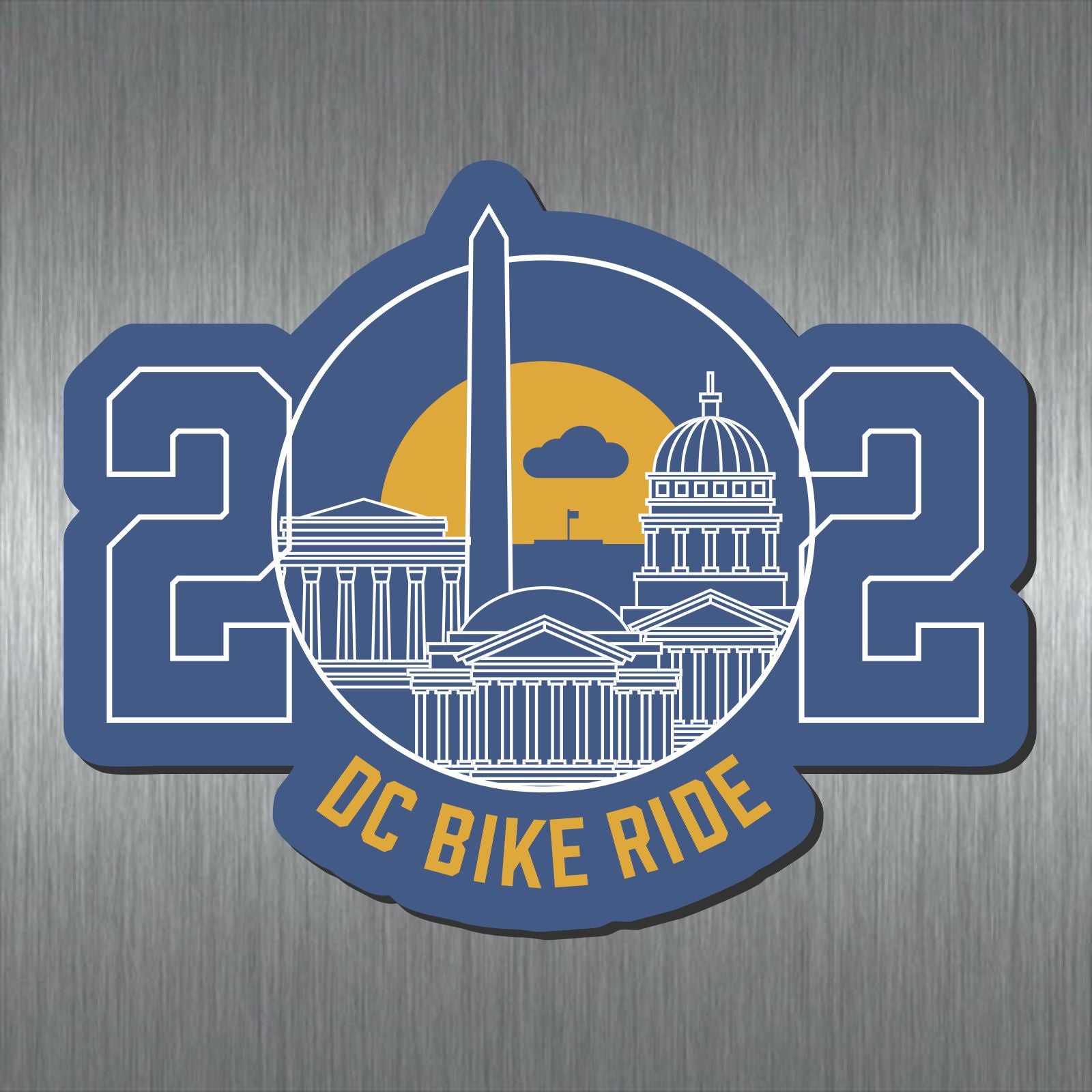 DCBR Magnet Blue Die Cut 202 Capitol DC Bike Ride Store dcbr-magnet-blue-die-cut-202-capitol-dc-bike-ride-store