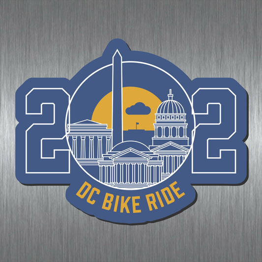 DC Bike Ride Magnet - Blue 202 Capitol