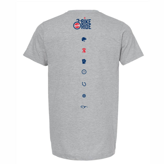 PBR Unisex Cotton Tee -Heather Grey- Stars